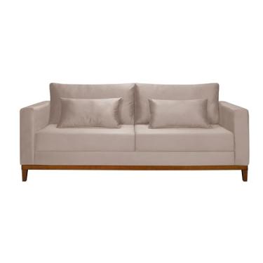 Imagem de Sofá Bahamas 2,00 Veludo Confort Casa Imperial Sala de Estar (Marfim 162)