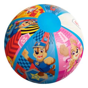 Imagem de Bola Inflável De Praia Piscina Personagens 40cm Etitoys Cor Azul Patru