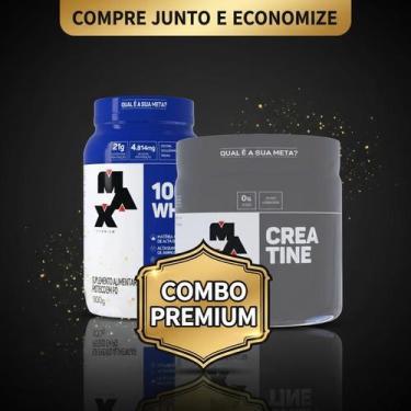 Imagem de combo whey max titanium e creatina