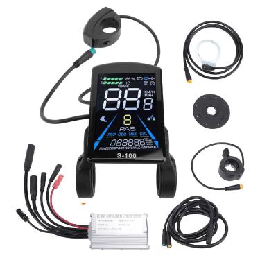 Imagem de ZAWELIYO Kit de conversão de scooter elétrica, controlador eficiente S100, sensor de aceleração de polegar para entusiastas de motor de 250W 350W