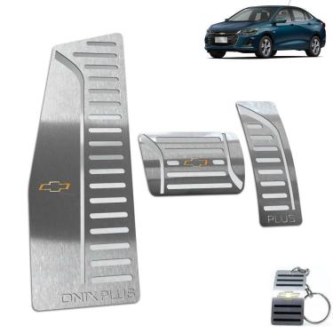 Imagem de Descanso de Pé + Pedaleira Automático Onix Plus 2020 Prata