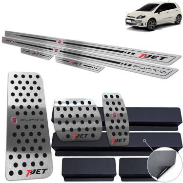 Imagem de Soleira Pedaleira Auto Descanso Preto Punto T-Jet 2013 17