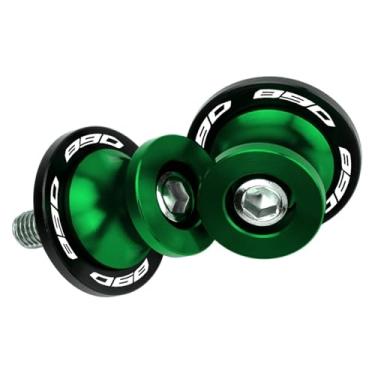 Imagem de Carretéis de braço oscilante para motocicleta M10 Protetores de braço oscilante traseiros acessórios de alumínio CNC compatíveis com 890 SMT 2023-2024 (verde)