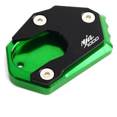 Imagem de BYYINGSUS Suporte lateral de alumínio CNC Suporte lateral para ampliar acessórios de motocicleta compatíveis com Ninja1000 SX Z1000SX 2015-2023 (verde)