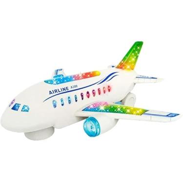 Imagem de Avião de Brinquedo Maluco Bate e Volta que Anda com Som Luz e Som Infantil