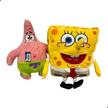 Imagem de Kit pelucias bob esponja e patrick estrela - jj.toys