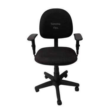 Imagem de Cadeira Executiva Giratoria Braço Regulagem Altura E Pistão