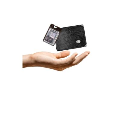 Imagem de Kit Carteira Pequena Mitty Couro + Refil Mitty M0 Plm0 Preto