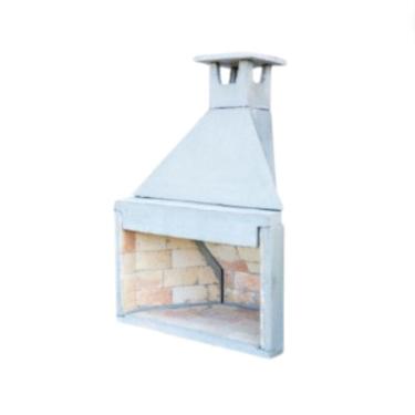 Imagem de Lareira Reta 1,00M Completa