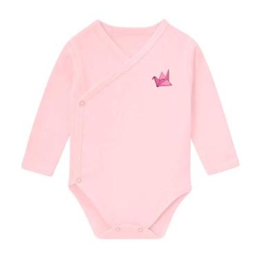 Imagem de Body Kimono Manga Longa Para Bebê Lindas Cores 100% Algodão - Koala Ba