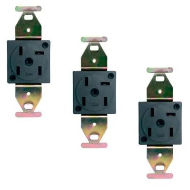 Imagem de Kit 3 Tomada Embutir P/ Telefone Tipo Telebras Pial 5003