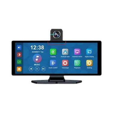 Imagem de Câmera Veicular 4K Com Lente Rotativa De 10,26 Polegadas, Gravador De 