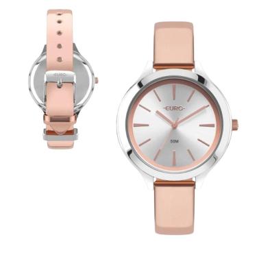 Imagem de Relogio feminino euro pulseira prata/rose eupc21jac/5j