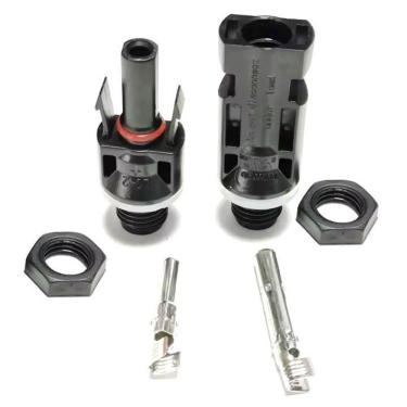 Imagem de 10 Pares Conector Mc4 Rosca M12 Energia Solar Stringbox