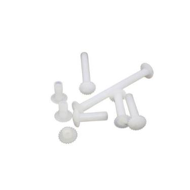 Imagem de Kit 10 Parafuso Pasta Plastico  Parafuso Fichário  Encadernação  Álbum