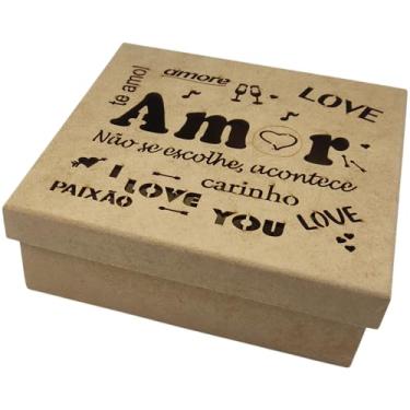 Imagem de Caixa MDF, Caixas de Presente MDF Decorativa. Expresse Seus Sentimentos Com Esta Caixa Encantadora. Tem o Tamanho Certo: Nem Grande, Nem Pequena. Ideal para Presentear com Chocolates e Mimos.