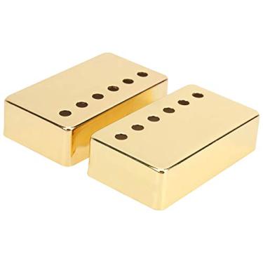 Imagem de LiebeWH Capa de Captador de Guitarra Elétrica, Capa de Substituição Humbucker Com Passo Padrão de 50mm para Guitarras Elétricas Lp (Ouro)