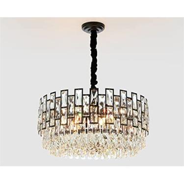 Imagem de Lustre de cristal moderno compatível com sala de estar, sala de jantar, lustre de led, cozinha, quarto, iluminação interna, decoração moderna