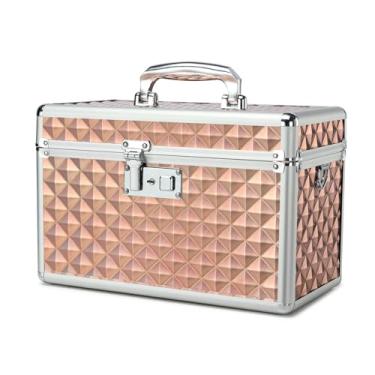 Imagem de HEWEI WORKS Caixa de armazenamento com trava de chave, caixa de armazenamento de medicamentos com chave, caixa de primeiros socorros vazia, caixa de bloqueio de segurança, caixa de bloqueio multiuso