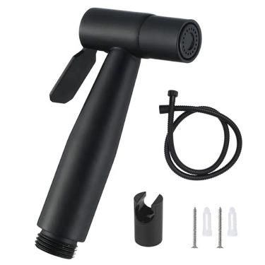 Imagem de Ducha Higienica Chuveirinho Banheiro Lavabo Box Privada Higiene Limpeza Mangueira Flexivel Acessorio Suporte Resistente