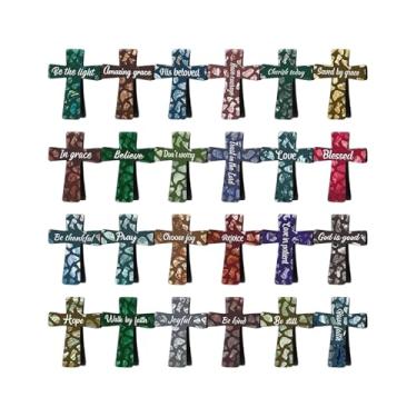 Imagem de Fenteer Marcadores de página com versículos bíblicos, coleção de acessórios elegantes, marcadores de página inspiradores para famílias, leitoras, Style D