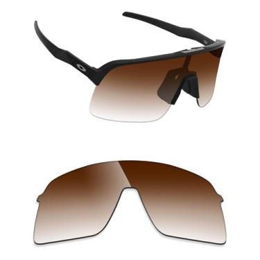 Imagem de Alphax Lentes de reposição marrom gradiente não polarizadas para óculos de sol Oakley Sutro TI Sweep OO6025