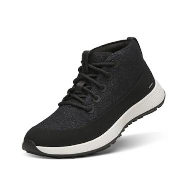 Imagem de Allbirds Tênis feminino de lã NZ Mid impermeável, Preto natural (sola branca natural), 40