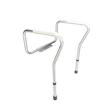 Imagem de Molduras de banheiro de corrimão para idosos, suporte de banheiro, suporte de banheiro, alça de apoio de barra de corrimão para idosos, adultos, mulheres grávidas