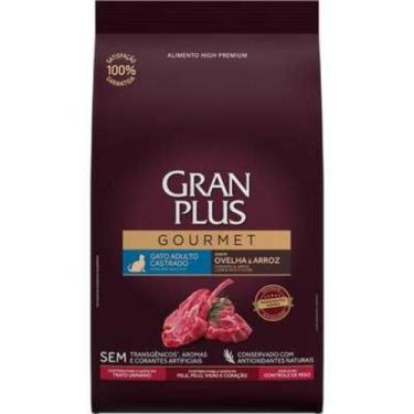 Imagem de Ração Seca GranPlus Gourmet Ovelha e Arroz para Gatos Castrados - 1Kg