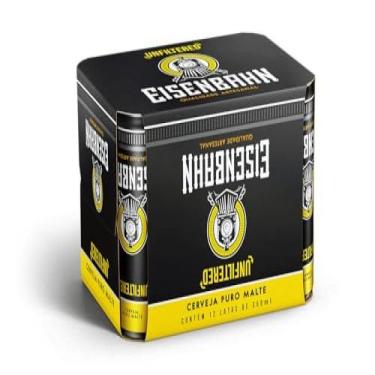 Imagem de Cerveja Pilsen Unfiltered Lata 350ml Pack com 12 Unidades Eisenbahn
