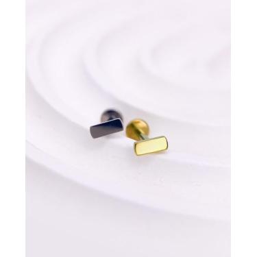 Imagem de Piercing Labret com Barrinha Lisa em Titânio - Joia Minimalista para P