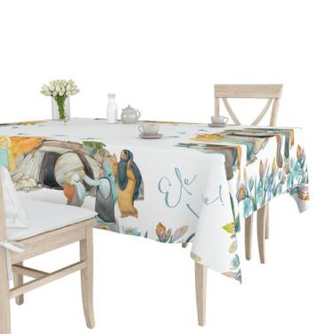 Imagem de Toalha de Mesa 4 Lugares 1,50 x 1,50  Perfeita Para Sala de Jantar - N