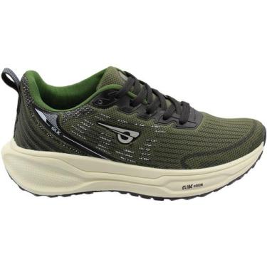 Imagem de Tênis Esportivo GLK Mesh Run Masculino, Verde escuro, 41