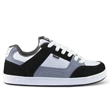 Imagem de Tenis QIX AM Skate Confort Streewear Camurça Macio, Preto branco, 40