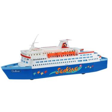 Imagem de Brinquedo Maquinas Miniatura de Navio Transatlantico Com Rodinhas 40 c