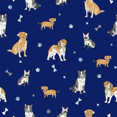 Imagem de Papel de Parede Bosque da Imaginação Infantil Azul 80966