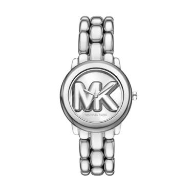Imagem de Michael Kors Relógio feminino Phoebe de aço inoxidável com três ponteiros (modelo: MK4963)