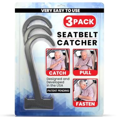 Imagem de Gearu Seatbelt Catcher-Pacote com 3 Unidades de Pegador E Auxílio para Cinto de Segurança para Idosos E Pessoas com Deficiência-Extensor de Cinto de Segurança-Torção Ou Alcance, Auxílio Perfeito Para