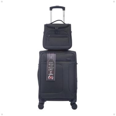 Imagem de Kit Conjunto Combo Viagem Mala Média Super Leve Frasqueira-Unissex