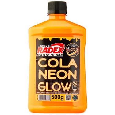 Imagem de Radex 7307, Produto para Slime Cola Neon Glow 500gr, Laranja