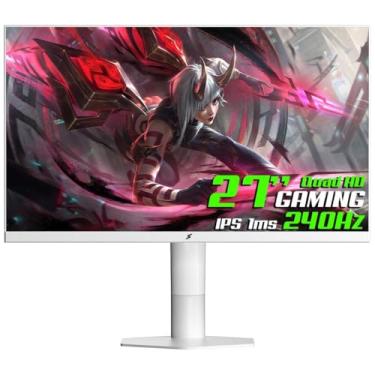 Imagem de Monitor Gamer SuperFrame Orbit Plus, 27 Pol, Quad HD, 240Hz, IPS, 1ms, 115% sRGB, FreeSync/G-Sync, HDMI/DP, Branco