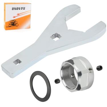 Imagem de Ferramenta de chave de porca de eixo traseiro 46 mm e conjunto de porca de bloqueio do eixo traseiro para Yamaha Raptor 700 YFM700 YFM700R YFZ450 2004-2022 90179-36003-00