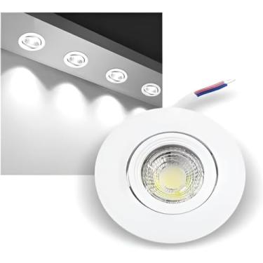 Imagem de Spot LED Redondo 3W – Luminária Direcionável, Econômica e Moderna para Cozinhas, Escritórios e Ambientes Comerciais