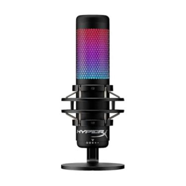 Imagem de Microfone Gamer HyperX QuadCast S, Antivibração, LED RGB, USB - HMIQ1S-XX-RG/G