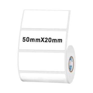 Imagem de Etiqueta Adesiva Térmica Branca De 50mm Para Impressora Phomemo SINMAR