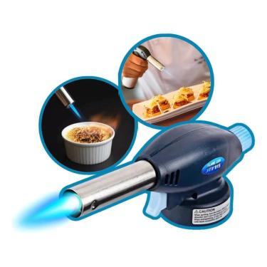 Imagem de 2X Maçarico Culinário Portátil Multiuso Com Controle De Cham