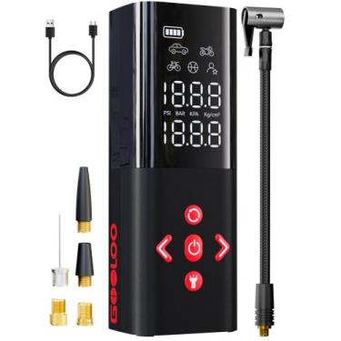 Imagem de Compressor de ar portátil com inflador de pneus GOOLOO AP150 150PSI