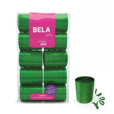 Imagem de Fitilho 5MM X 50M Verde Escuro - Pacote com 10 - Emfesta