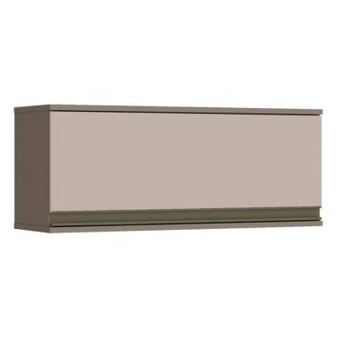 Imagem de Armário Aéreo P/ Cozinha Connect 80cm 1 Porta Basculante Duna/cristal - Henn