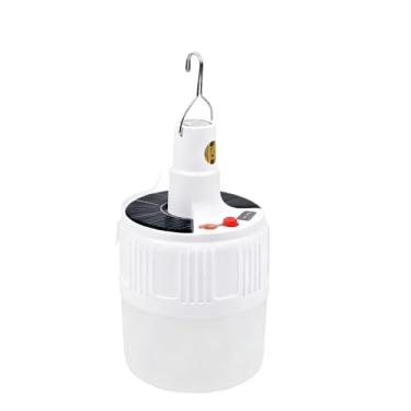 Imagem de Lâmpada de Emergência Lanterna Solar Bateria Recarregável 5 Niveis de Luz Camping com Gancho Economia de Energia Emergência(1PCS)